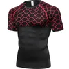 Camicia sportiva da uomo a maniche corte T-shirt da corsa da uomo ad asciugatura rapida Snake Gym Abbigliamento Fitness Top Uomo Maglia da calcio Rashgard