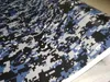 Imponerande Digital Blue Small Print Camo Vinyl för bilfolie med luftbubbla Fri tryckta Camouflage Motorbil Wrapping klistermärken 1.52x30m