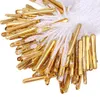 1000 pcs 10 5cm white hang tag string with gold brass safety pin good for garment209f