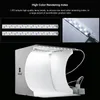 Mini Opvouwbare Lightbox Light Stands Fotografie Photo Studio Softbox 2 Panel LED Light Soft Box Foto's Achtergrond Kit voor DSLR Camera Gratis DHL