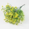 10 adet 7 Yapay PVC Gypsophila Çiçekler Buket Düğün Ev Tatilleri Için Mekan Dekorasyon Buket DIY Yapma