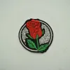 12PCS Rose Rose Soszcie zsywane plastry haftowe aplikacje Łatki rzemiosło do odznaki worku 204R