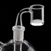 Apartamento Top Quartz Acessórios para Fumar Banger com borda chanfrada Sebra-se Carb Cap Bottle Bottom 10mm 14mm 18mm masculino feminino articulação para bong de vidro