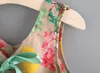 Mädchen Blumenbehälterweste tops + shorts 2pcs des gesetzten Mädchens Outfits Kinder bowknot Klagekindsommer-Boutique Kleidung