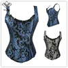 Wechery Corpetto Steampunk Corsetto Sexy Vita trainer e Bustier Slim Gothic Corsetto da donna Corsetto con 11 Busiter in osso d'acciaio