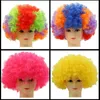 Clown Fans carnaval perruques Cosplay cirque Costume perruque de cheveux drôle déguisement scène Joker adulte enfant Festival accessoire en gros