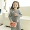 Baby Kinder Geldbörsen Mode Herbst Winter Mädchen Handtaschen Schönes Design Schleife Kunstleder Und Pelz Geldbörsen Brieftasche Weihnachtsgeschenke