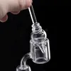 Verre Carb Cap Dabber Wax Dab Outils Accessoires pour fumer avec trou pour Quartz Banger Nails Conduites d'eau Bongs Dab Oil Rigs