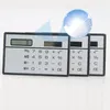 Calculadora científica portátil estilo tarjeta bancaria calculadora portátil Mini billetera almacenamiento calculadoras para papelería c665