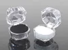 宝石箱包装熱い販売3.9 * 3.9cmのプラスチック透明なリングのイヤリング包装ギフトボックス卸売送料無料