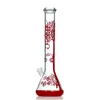 16" Beaker Bongs 5mm Thick Glass Water Pipe Ice Pinch Glass Bong with Downstem and Glass Bowl