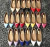 2023 Designer women flat shoes party fashion rivets girls sexy pointed Dance shoes wedding shoes flat sandals