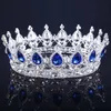 Luxo de Luxo Vintage Coroa de Casamento de Coroa de Coroa Tiara Barroca Rainha Rei Coroa Cor de ouro Rhinestone Tiara Crown4776989