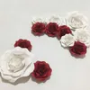 12 unids Simulación de Cartón Papel Gigante Rosa Flores Escaparate Telones de Fondo de La Boda Apoyos flores artificiales para decora o