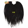 24 Sroots / Pack Ombre Micro Haak Senegalese Twist Vlechten Hair Extensions 10 "Kids Black Purple Vlechten Haar voor kinderen