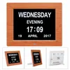 Ny 8 '' Led Demens Digital Kalender Dag / Vecka / Månad / År Klocka Stor Brev Gifts LCD Display Väggdusch Klocka Kök Timer