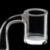 Apartamento Top Quartz Acessórios para Fumar Banger com borda chanfrada Sebra-se Carb Cap Bottle Bottom 10mm 14mm 18mm masculino feminino articulação para bong de vidro