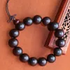 Bracciale con perline di preghiera da 12 mm con venere Braccialetti con legno di sandalo rosso lobulare naturale autentico dell'India Regalo di ornamento di moda di gioielli in legno popolare