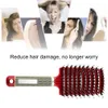 2018 Women Hair Scalp Massage Comb Bristle Nylon Hairbrush Wet Curly Detangle Hair Brush for Salon Hairdressing Styling Tools9914567