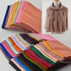 Women High Quality Bubble Chiffon scarf,muslim hijab,Solid Color Instant Shawls,Beach Hijab Foulard Muslim Scarves in 30 colors S18101904