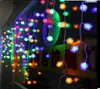 Multi-Color 4M*0.65M 100 LED Snow Edelweiss Curtains String Christmas Wedding Party Holiday Garden Decoration