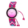 Ladies watch Ethnic style hand-woven wrist watch Fashion Gradient Bead strap Ladies wear bracelets Gift for woman