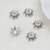 200 sztuk Tybetański Silver Crown Bead Caps Koraliki Fit Biżuteria Dokonywanie 13x5mm