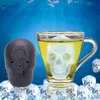 3D Büyük Kafatası Buz Küpü Silikon Tepsi Kalıpları Viski Kokteyl Buz Topu Ev Çubuğu Cadılar Bayramı Partisi Aracı