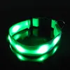 Cool Gadget Nylon Glow Flashing Luminous LED strip bar flash light pet Necklace dog collar Safety Collars Christmas Gift High Qual9388023