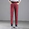 LXUNYI pantalons d'hiver femmes 2018 avec velours épais chaud vers le bas pantalon femme décontracté taille haute mince grande taille femmes crayon pantalon