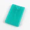最新の20mlのプラスチッククレジットカード形のポケットサイズの平らなスプレーボトルのための香水の女性化粧品使い捨て可能な噴霧器キャップポット