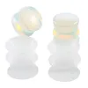 10 Pair Nature Stone Ear Plugs Silicone Tunnels Double Flare Gauges Ear Stretcher Earlet Expanders Body Piercing Jewelry 6-16mm Mix Colors