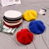 패션 아이 어린이 유니섹스 모방 울 따뜻한 베레모 모자 모자 가을 겨울 모자 모자 선물