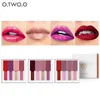 O.TWO.O 4PCS/SET Liquid Lip Gloss Set Matte Shimmering Long Lasting Liquid Lipstick Batom Velvet Lipgloss Lip Tint Makeup Set