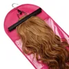 1 Set Rose Hair Extensions Storage Bag Wig Hanger Hair Extension Package Suit Case Bags for Hair Weft Extensions