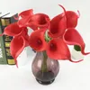 Vendita calda Calla Lily Bridal Wedding Bouquet testa Latex Real Touch Fiore artificiale GA52