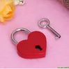 Heart Shape Vintage Old Antique Style Mini Archaize Padlocks Key Lock With key