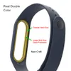 Bracelet en silicone pour xiaomi Mi band 3 bracelet intelligent Miband 3 bracelet mi band 3 bracelet double couleurs