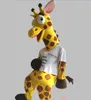 Costume de mascotte personnalisé M. Girafe, livraison gratuite