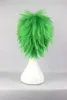 Cosplay Costume Wigs Spik Punk Gundam Nicol Amarfi St Patricks Day Green Włosy