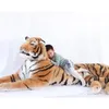 Dorimytrader Simulation Domineering Animal Tiger Plush Toy Jumbo Amazing Realistic Tigers Collection Photography props Home Deco 87inch