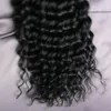 Deep Curly 100 gram per paket Mikropärla Länk Human Hårförlängningar 1Gstrand Micro Loop Ring Hair Extensions Remy Hair Extensio8791439