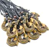 Fashion Jewelry Whole 12pcs Tribal Yak Bone Carved New Zealand Maori Matau Fish Hook Pendant Necklace for men women039s GIF2794744