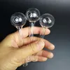 110 mm Pyrex-Glas-Ölbrenner-Räucherpfeifen Griffpfeife Tupferhandpfeifen Glasrohrpfeife