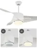 Frequency Conversion American Ceiling Fan Light Fashion Simple Restaurant Nordic Retro LED Modern Fan Pendant Lamp