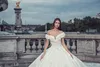 2020 Off Shoulder Wedding Dress Full Lace Vestidos de Novia Ball Gown Bröllopsklänningar Sexiga Backless Bridal Gowns med Long Train