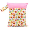 38 styles Double couche Bébé Couche Sacs Sac de rangement Nappy Portable Nappy Zipper Animal Print Poussette Sacs C4378