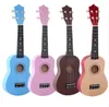 21 tum ukulele hawaii 4 sträng gitarr ukelele nybörjare barn barn gåvor väska fall elektronisk tuner nylon strängar pick1650001