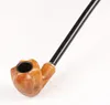 Wooden pipe smoking PIPE 41 cm long bar gift box