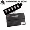 Authentic Yocan Evolve Plus XL Coil Quad Quatz Rod Coil Prevents Messy Leaks For Evolve Plus XL vape Pen Kit free shipping